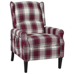 Sillón de masaje reclinable de tela roja de , Sillones de masaje eléctricos - Ref: Foro24-329317, Precio: 187,94 €, Descuento: %