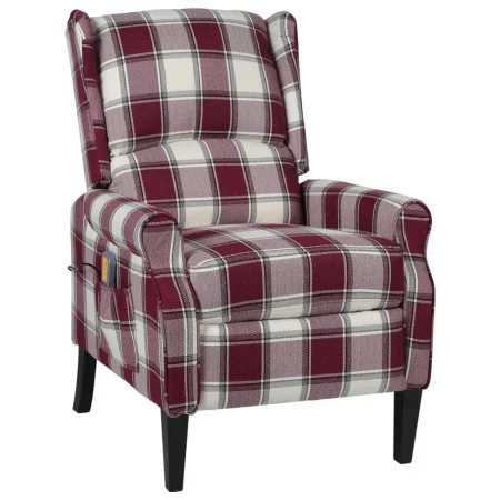 Sillón de masaje reclinable de tela roja de , Sillones de masaje eléctricos - Ref: Foro24-329317, Precio: 187,94 €, Descuento: %