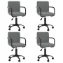 Drehbare Esszimmerstühle 4 Einheiten dunkelgrauer Samt von , Essstühle - Ref: Foro24-3088013, Preis: 248,92 €, Rabatt: %
