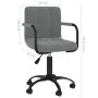 Sillas de comedor giratorias 4 unidades terciopelo gris oscuro de , Sillas de comedor - Ref: Foro24-3088013, Precio: 248,92 €...