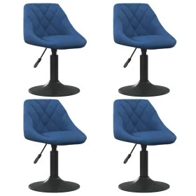 Sillas de comedor giratorias 4 unidades terciopelo azul de , Sillas de comedor - Ref: Foro24-3088795, Precio: 186,06 €, Descu...