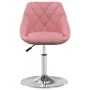 Silla de comedor giratoria 6 uds terciopelo rosa de , Sillas de comedor - Ref: Foro24-3088774, Precio: 324,92 €, Descuento: %