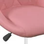 Silla de comedor giratoria 6 uds terciopelo rosa de , Sillas de comedor - Ref: Foro24-3088774, Precio: 324,92 €, Descuento: %