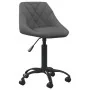 Silla de oficina de terciopelo gris oscuro de , Sillas de oficina - Ref: Foro24-3088847, Precio: 88,69 €, Descuento: %