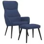 Relax armchair with blue fabric footrest by , Armchairs - Ref: Foro24-3097433, Price: 119,02 €, Discount: %