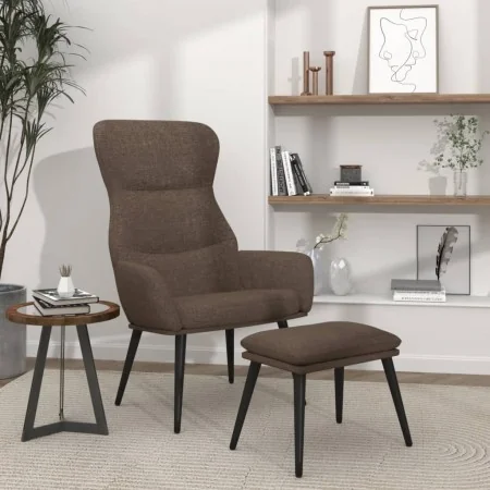 Sillón de relax con reposapiés tela gris taupé de , Sillones - Ref: Foro24-3097438, Precio: 120,62 €, Descuento: %