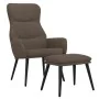 Sillón de relax con reposapiés tela gris taupé de , Sillones - Ref: Foro24-3097438, Precio: 120,62 €, Descuento: %
