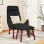 Relax armchair with footrest black fabric by , Armchairs - Ref: Foro24-3097569, Price: 146,70 €, Discount: %
