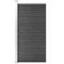 Black WPC fence panel 95x186 cm by vidaXL, fence panels - Ref: Foro24-148979, Price: 169,57 €, Discount: %