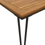 Juego de comedor de jardín 7 pzas madera maciza acacia y metal de , Conjuntos de jardín - Ref: Foro24-3155417, Precio: 666,01...