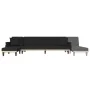Sofá cama en forma de L terciopelo negro 271x140x70 cm de , Sofás - Ref: Foro24-3157279, Precio: 427,84 €, Descuento: %