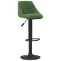 Taburete de cocina de terciopelo verde oscuro de , Taburetes de cocina - Ref: Foro24-335341, Precio: 75,43 €, Descuento: %