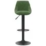 Taburete de cocina de terciopelo verde oscuro de , Taburetes de cocina - Ref: Foro24-335341, Precio: 75,43 €, Descuento: %