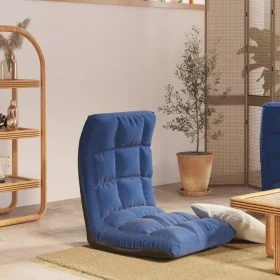 Silla de suelo plegable de tela azul de , Sillas de suelo - Ref: Foro24-336588, Precio: 73,43 €, Descuento: %