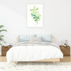 Bedside tables 2 units brown oak color 40x39x40 cm by , Nightstands - Ref: Foro24-817032, Price: 57,22 €, Discount: %