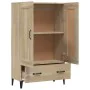 Aparador madera contrachapada color roble Sonoma 70x31x115 cm de , Aparadores - Ref: Foro24-812576, Precio: 124,92 €, Descuen...