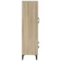 Aparador madera contrachapada color roble Sonoma 70x31x115 cm de , Aparadores - Ref: Foro24-812576, Precio: 124,92 €, Descuen...