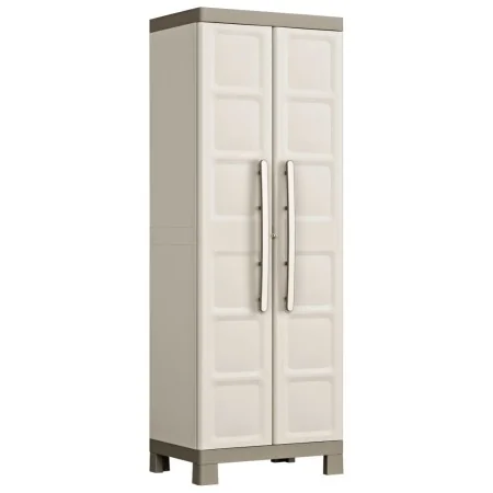 Keter Armario almacenaje multiusos Excellence beige y taupe 182 cm de , Taquillas y armarios de almacenamiento - Ref: Foro24-...