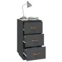 Mesitas de noche 2 uds madera maciza pino gris 40x40x75 cm de , Mesitas de noche - Ref: Foro24-818340, Precio: 185,36 €, Desc...