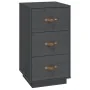Mesitas de noche 2 uds madera maciza pino gris 40x40x75 cm de , Mesitas de noche - Ref: Foro24-818340, Precio: 185,36 €, Desc...