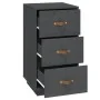 Mesitas de noche 2 uds madera maciza pino gris 40x40x75 cm de , Mesitas de noche - Ref: Foro24-818340, Precio: 185,36 €, Desc...
