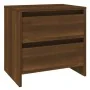Brown oak engineered wood bedside table 45x34.5x44.5 cm by , Nightstands - Ref: Foro24-813042, Price: 42,93 €, Discount: %
