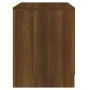 Brown oak engineered wood bedside table 45x34.5x44.5 cm by , Nightstands - Ref: Foro24-813042, Price: 42,93 €, Discount: %