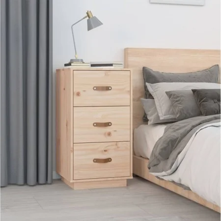 Mesita de noche madera maciza de pino 40x40x75 cm de , Mesitas de noche - Ref: Foro24-818335, Precio: 75,50 €, Descuento: %