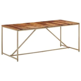 Mesa de comedor madera maciza 180x90x76 cm de , Mesas de cocina y de comedor - Ref: Foro24-286335, Precio: 206,72 €, Descuent...