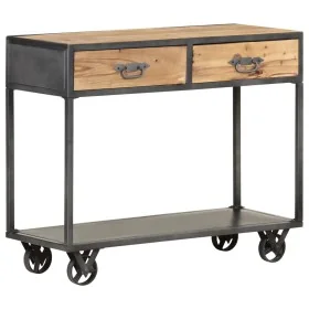Mesa consola de madera maciza reciclada 90x35x74 cm de , Mesas auxiliares - Ref: Foro24-323516, Precio: 207,15 €, Descuento: %