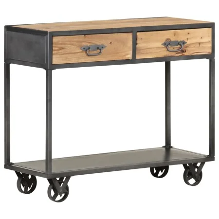 Solid recycled wood console table 90x35x74 cm by , Side tables - Ref: Foro24-323516, Price: 207,15 €, Discount: %