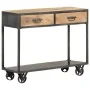 Mesa consola de madera maciza reciclada 90x35x74 cm de , Mesas auxiliares - Ref: Foro24-323516, Precio: 207,15 €, Descuento: %