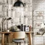Urban Friends & Coffee Papel pintado ladrillos gris y blanco de , Papel pintado - Ref: Foro24-425320, Precio: 29,73 €, Descue...