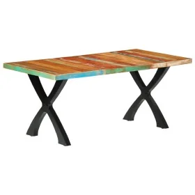 Mesa de comedor de madera maciza reciclada 180x90x76 cm de , Mesas de cocina y de comedor - Ref: Foro24-283774, Precio: 429,7...