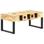 Mesa de centro estilo cassette madera maciza mango 100x52x45 cm de , Mesas de centro - Ref: Foro24-282764, Precio: 221,43 €, ...