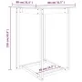 Mesa alta de bar madera maciza de pino blanca 80x80x110 cm de , Mesas de cocina y de comedor - Ref: Foro24-822183, Precio: 10...