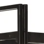 Estantería de 3 niveles madera maciza de mango negro 60x30x80cm de , Librerías y estanterías - Ref: Foro24-320626, Precio: 12...