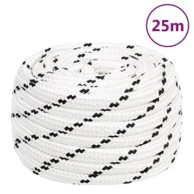 Cuerda de trabajo poliéster blanco 20 mm 25 m de , Sogas y cuerdas metálicas - Ref: Foro24-152789, Precio: 44,87 €, Descuento: %