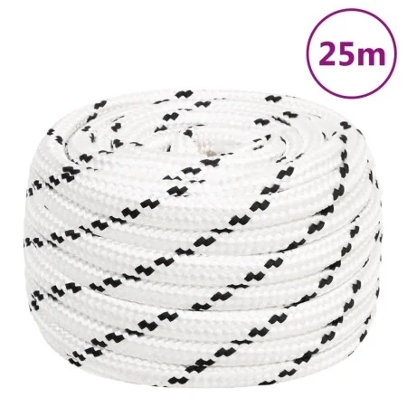 Weißes Arbeitsseil aus Polyester 20 mm 25 m von , Seile und Metallschnüre - Ref: Foro24-152789, Preis: 44,87 €, Rabatt: %