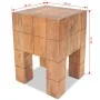 Taburete de madera maciza de caoba de , Taburetes y sillas plegables - Ref: Foro24-244502, Precio: 68,55 €, Descuento: %