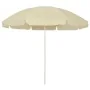 Sombrilla de playa amarillo arena 240 cm de , Sombrillas - Ref: Foro24-314711, Precio: 32,60 €, Descuento: %