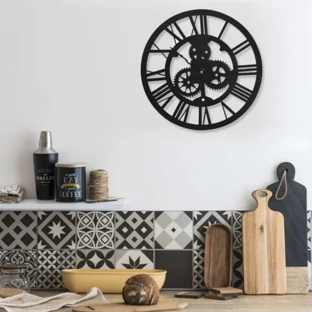 Black acrylic wall clock 30 cm by , Wall clocks - Ref: Foro24-325168, Price: 29,87 €, Discount: %