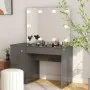 Makeup vanity LED lights MDF gray gloss 110x55x145 cm by , Bedroom Dressers - Ref: Foro24-331551, Price: 298,45 €, Discount: %