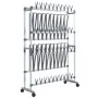 Zapatero con ruedas plateado 89x27x120 cm de , Zapateros y organizadores de calzado - Ref: Foro24-344370, Precio: 99,28 €, De...
