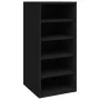 Mueble zapatero de madera contrachapada negro 31,5x35x70 cm de , Zapateros y organizadores de calzado - Ref: Foro24-808983, P...