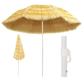 Hawaii style natural beach umbrella 300 cm by , Umbrellas - Ref: Foro24-44549, Price: 80,90 €, Discount: %
