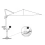 Sombrilla jardín voladiza con palo de aluminio arena 400x300 cm de , Sombrillas - Ref: Foro24-44633, Precio: 341,50 €, Descue...