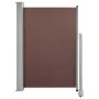 Toldo lateral retráctil de jardín marrón 120x300 cm de , Sombrillas - Ref: Foro24-48343, Precio: 75,85 €, Descuento: %