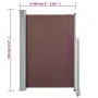 Toldo lateral retráctil de jardín marrón 120x300 cm de , Sombrillas - Ref: Foro24-48343, Precio: 75,85 €, Descuento: %