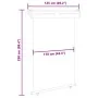Toldo lateral de balcón negro 125x250 cm de , Sombrillas - Ref: Foro24-48418, Precio: 64,64 €, Descuento: %